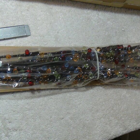 Jeweled LED Lights Branches 30" River of Goods SNBC 50 LED 100 Faceted Beads - Picture 4 of 16